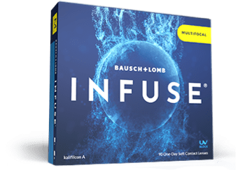 Box of INFUSE&reg; One-Day Multifocal Contact Lenses