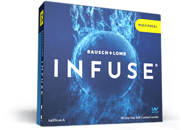 INFUSE multifocal daily contact lens box