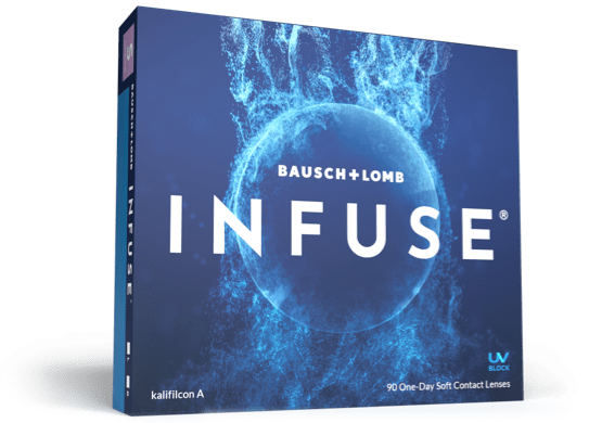 INFUSE daily contact lens box